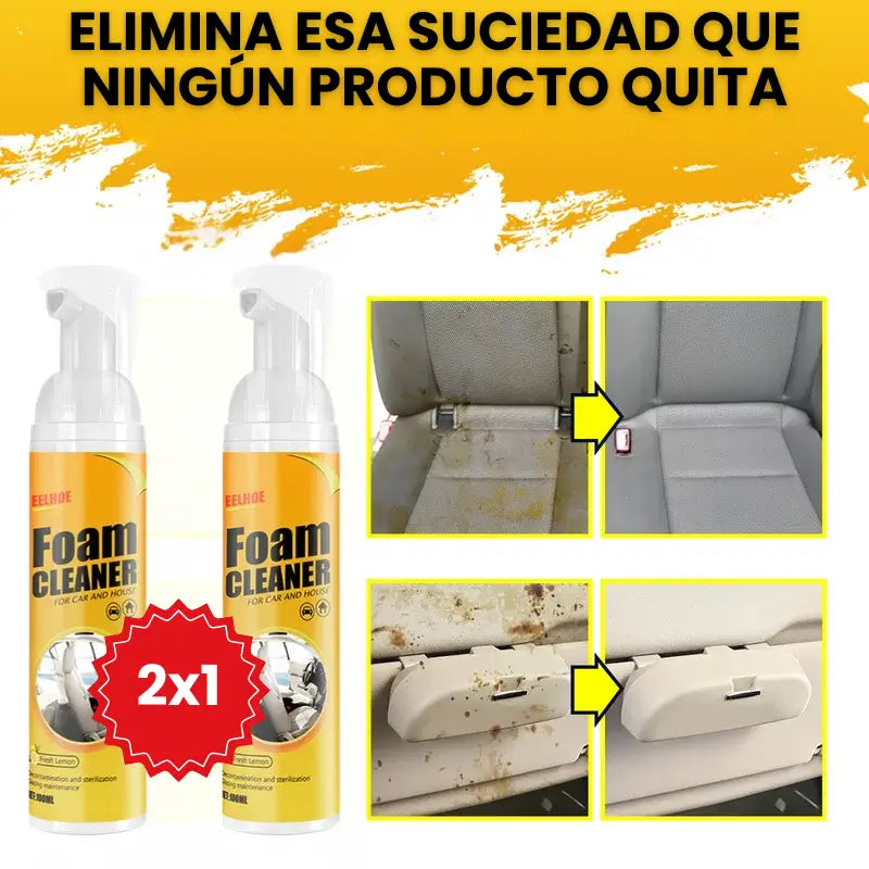 PAGA 1 LLEVA 2 FOAM CLEANER ¡EL PODER CONTRA LAS MANCHAS!