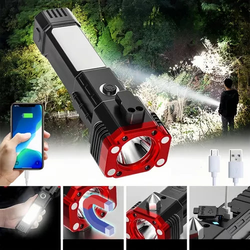 LINTERNA DE GRADO MILITAR 6 EN 1 INDESTRUCTIBLE