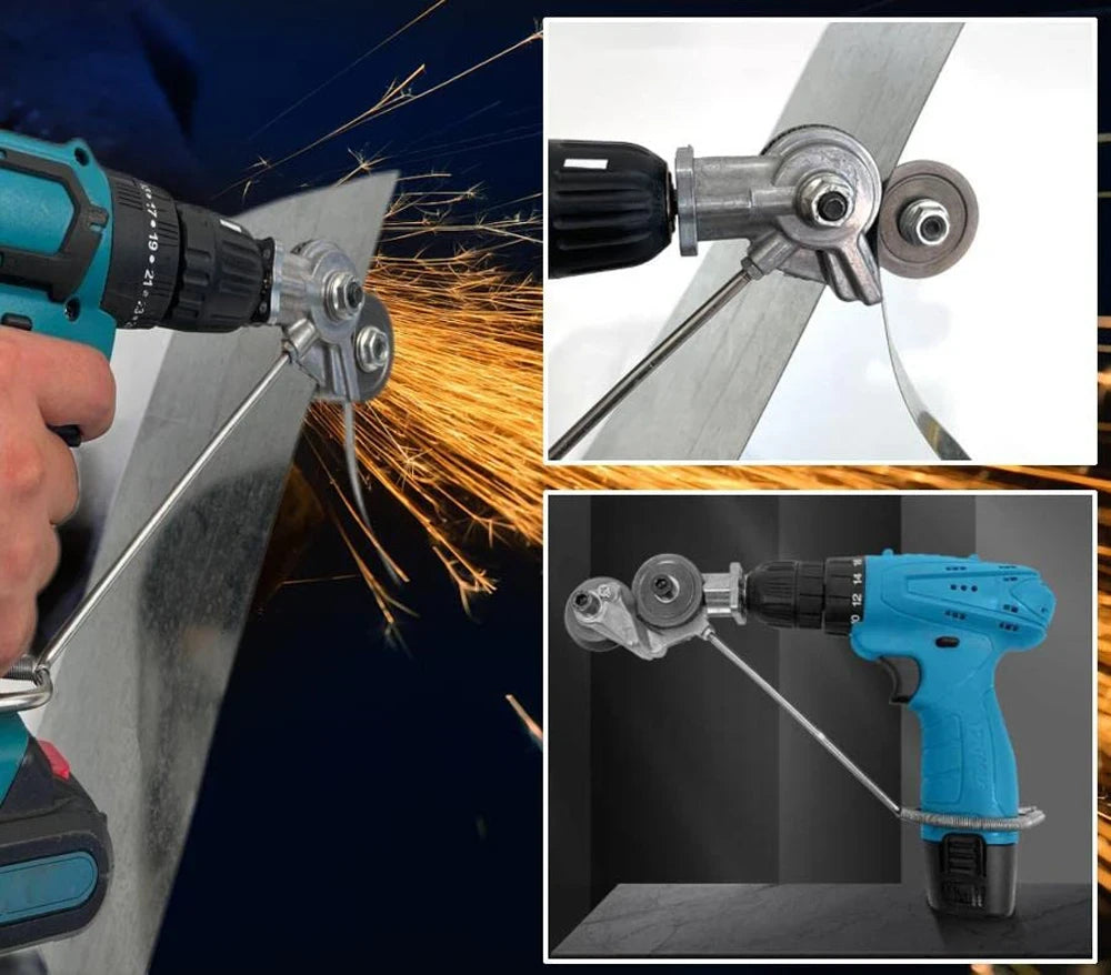 ADAPTADOR CORTA METAL PRO - CONVIERTE TU TALADRO EN UNA CORTADORA DE ACERO