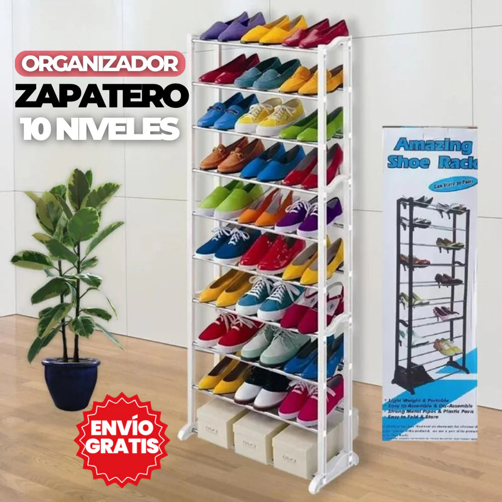 ORGANIZADOR DE ZAPATOS DE 10 NIVELES