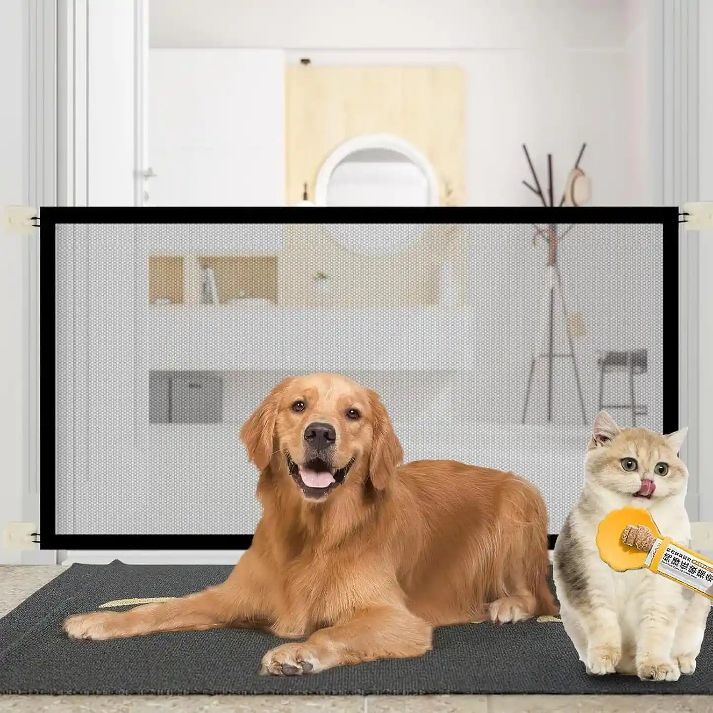 MALLA DE SEGURIDAD PARA MASCOTAS Y BEBES