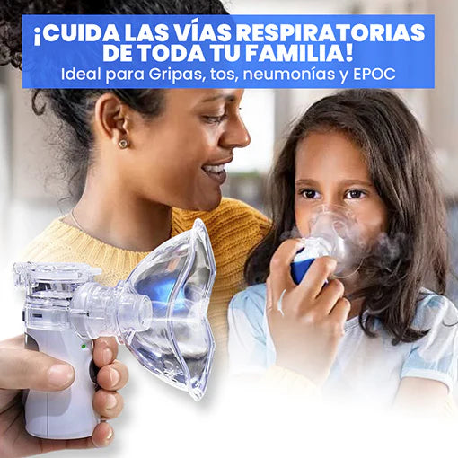 NEBULIZADOR PORTÁTIL ULTRASONICO PRO: ALIVIO RÁPIDO Y EFICAZ PARA ADULTOS Y NIÑOS