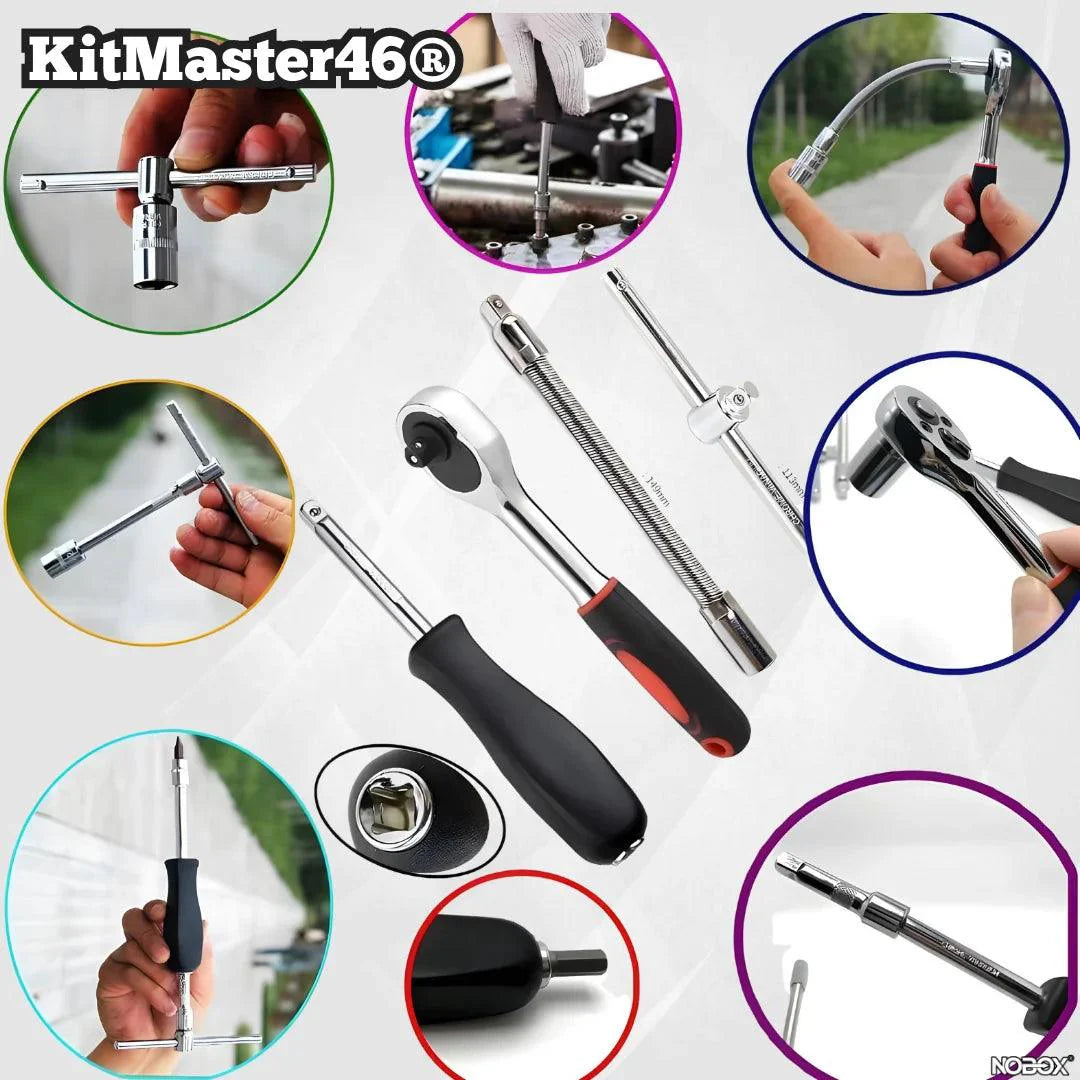 KIT MASTER 46® KIT DE HERRAMIENTAS DE 46 LLAVES