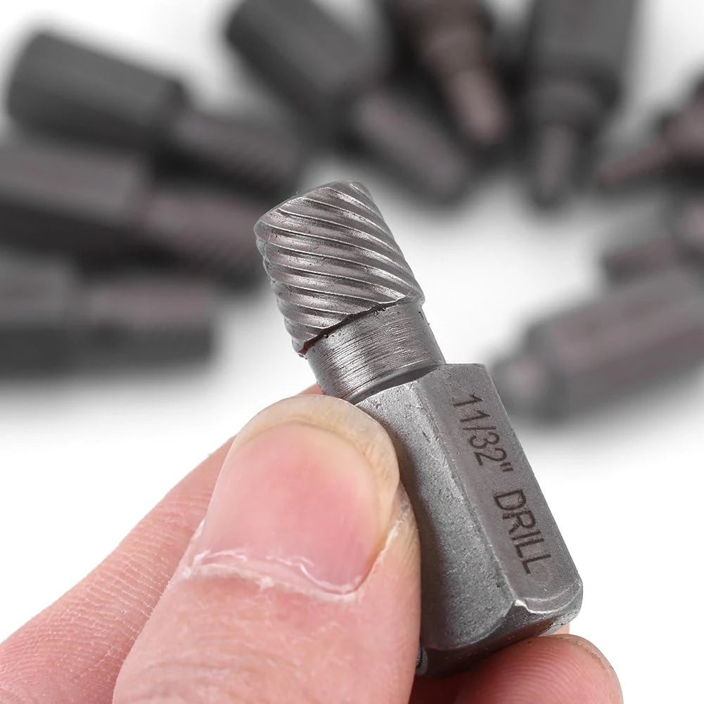 KIT EXTRACTOR DE TORNILLOS X10 PIEZAS