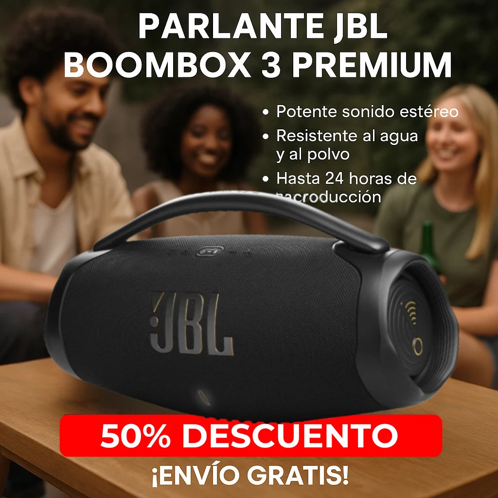 PARLANTE JBL BOOMBOX 3 PREMIUM - ¡DESCUENTO FINAL DE LIQUIDACIÓN