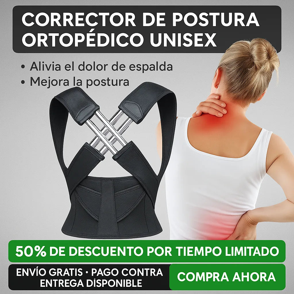 CORRECTOR DE POSTURA ORTOPÉDICO UNISEX