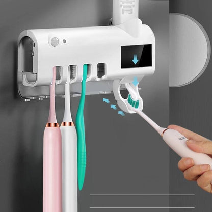PORTA CEPILLO CON ESTERILIZADOR UV