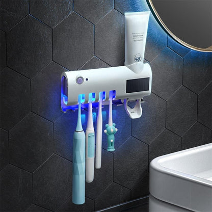 PORTA CEPILLO CON ESTERILIZADOR UV
