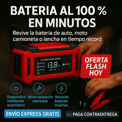 AUTOREVIVE™ – RECUPERA BATERÍAS DESCARGADAS EN MINUTOS, TECNOLOGÍA DE CARGA INTELIGENTE