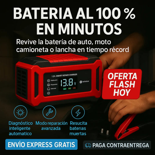 AUTOREVIVE™ – RECUPERA BATERÍAS DESCARGADAS EN MINUTOS, TECNOLOGÍA DE CARGA INTELIGENTE