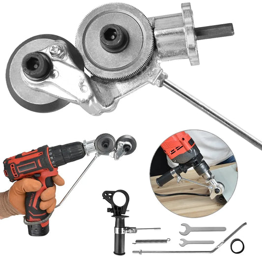 ADAPTADOR CORTA METAL PRO - CONVIERTE TU TALADRO EN UNA CORTADORA DE ACERO