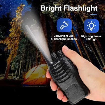 X2 RADIOS WALKIE TALKIE + AURICULARES