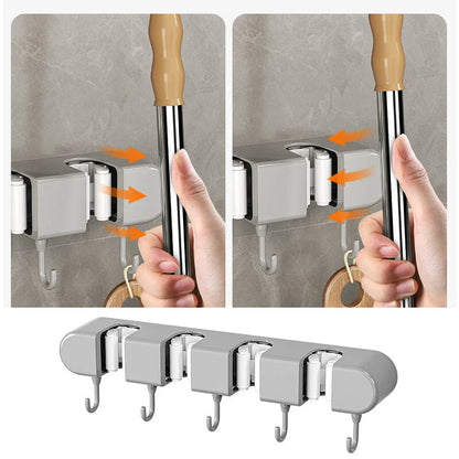 SOPORTE ORGANIZADOR PARA ESCOBAS Y TRAPEROS 50% OFF