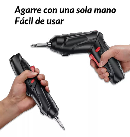 KIT DESTORNILLADOR INALÁMBRICO ELÉCTRICO 47 PIEZAS