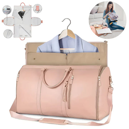 BOLSO DE VIAJE PLEGABLE DE GRAN CAPACIDAD Y PORTA TRAJES
