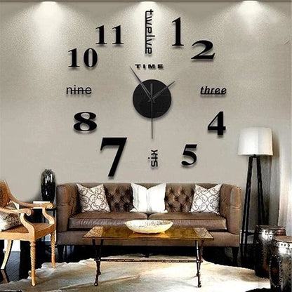 RELOJ DE PARED 3D ADHESIVO 50% OFF