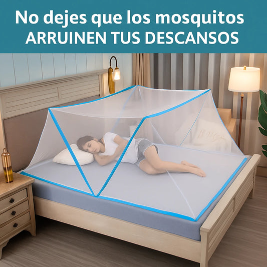 TOLDILLO MOSQUITERO PLEGABLE ULTRASAFE – DUERME SIN PICADURAS TODA LA NOCHE