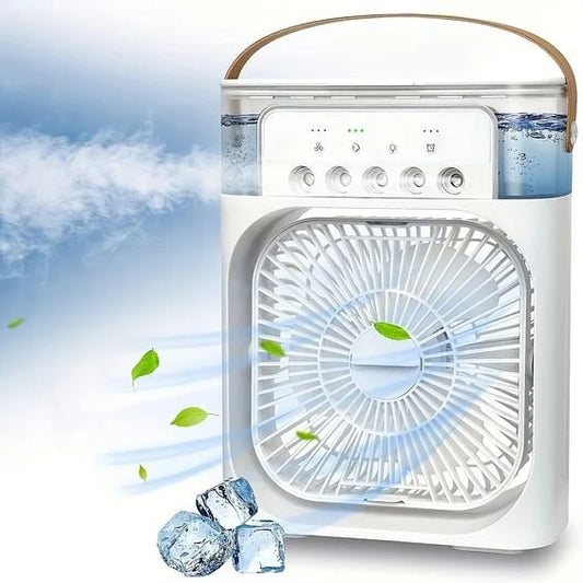 VENTILADOR PORTÁTIL CON AIRE ACONDICIONADO Y HUMIDIFICADOR