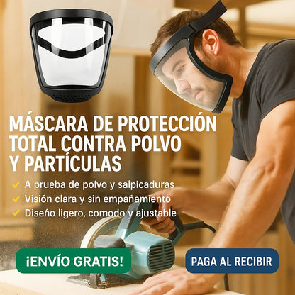 MÁSCARA DE PROTECCIÓN TOTAL CONTRA POLVO Y PARTÍCULAS